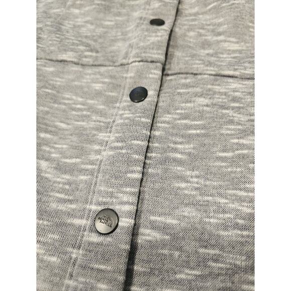 The North Face Womens Vest Sz Medium Heathered Gray Snap Polyester - Picture 2 of 8